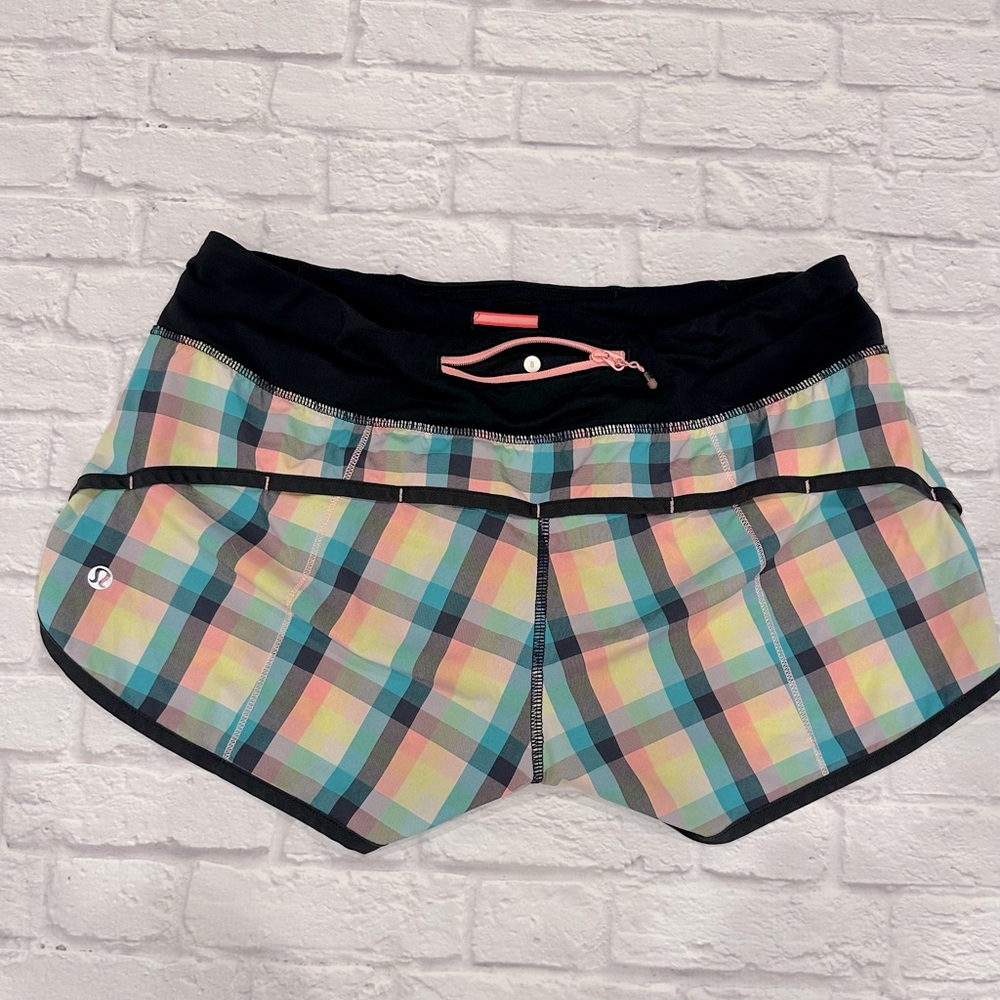 Lululemon Speed Short - Checked Plaid